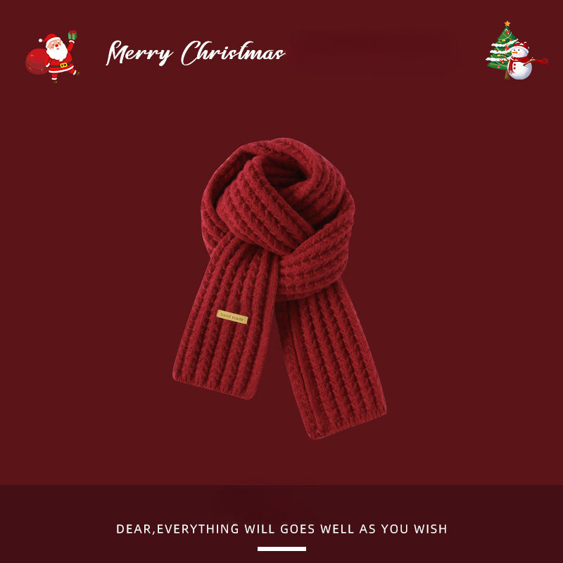 Wholesale Christmas Deer Winter Warm Plaid Scarves