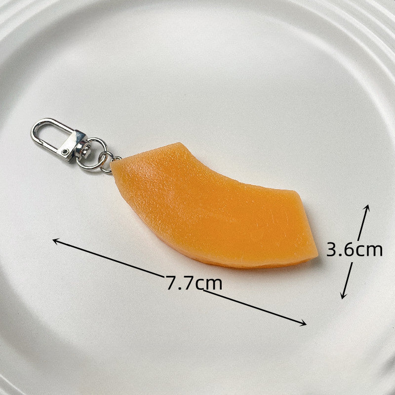Wholesale Simulation PVC Simulation Fruit Keychain