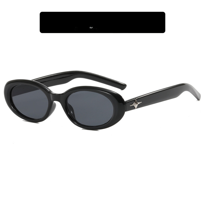 Gafas de sol de PC de marco pequeño ovalado por mayor estrella