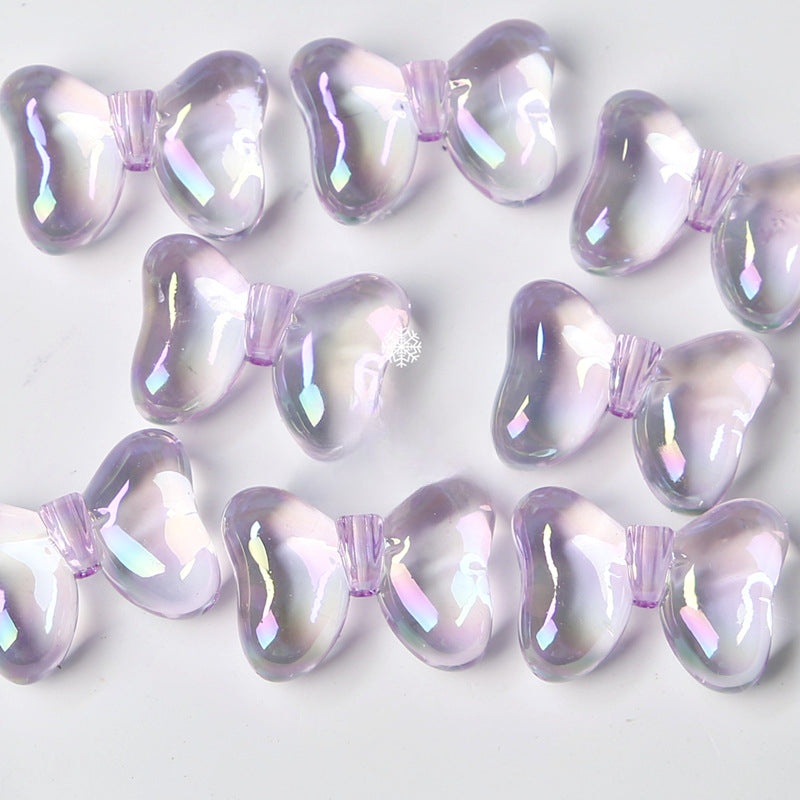 Wholesale 10pcs Scratch Butterfly Acrylic Beads