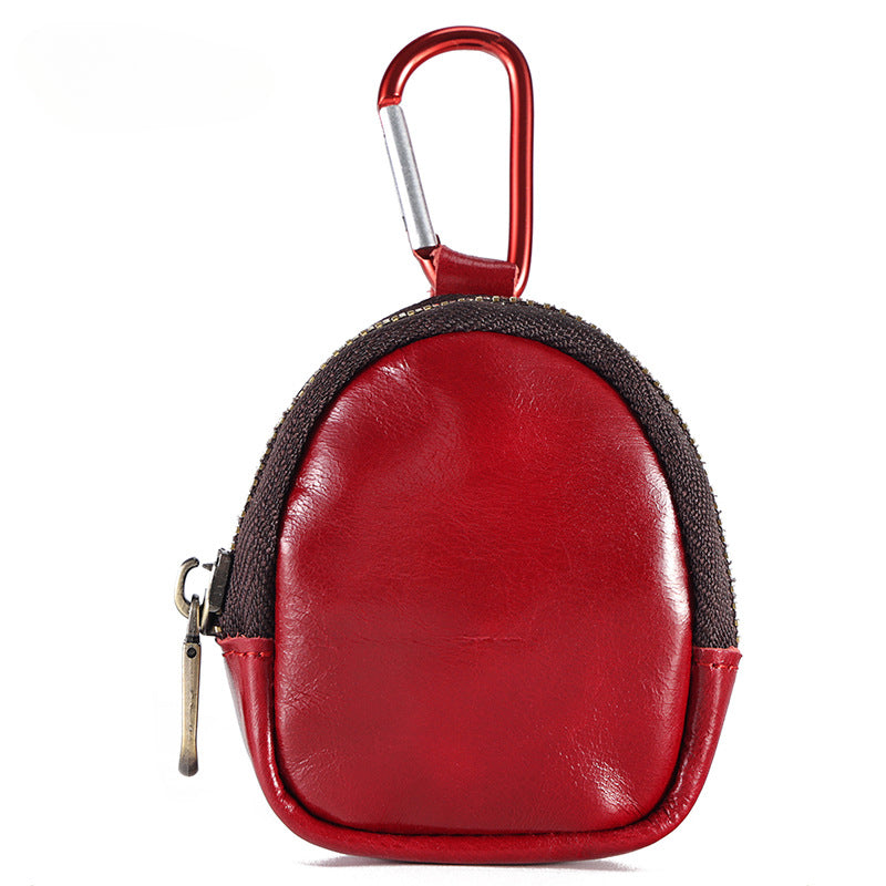 Wholesale Coin Purse Multifunctional Earphone Storage Bag Genuine Leather