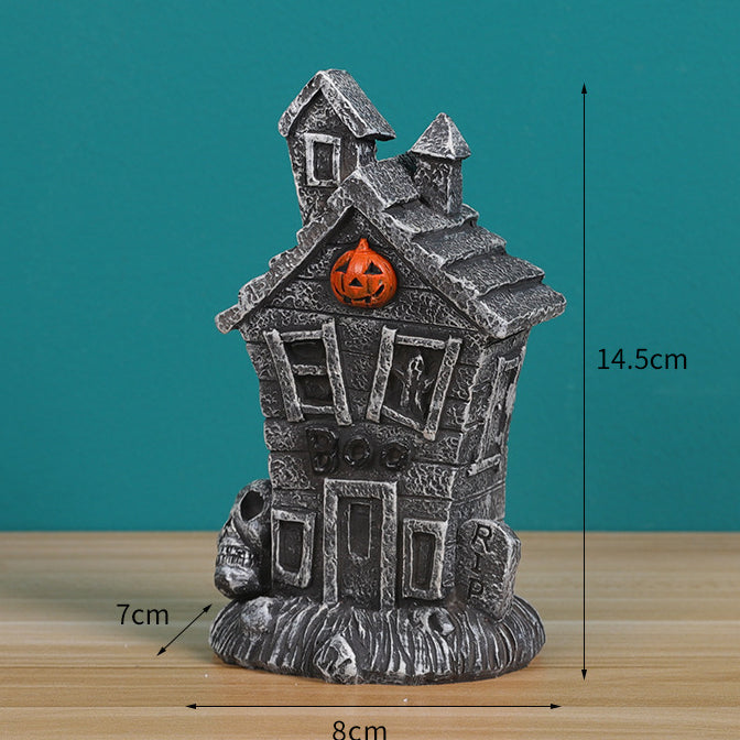 Wholesale Christmas Gingerbread People's Small Houses Resin Ornaments