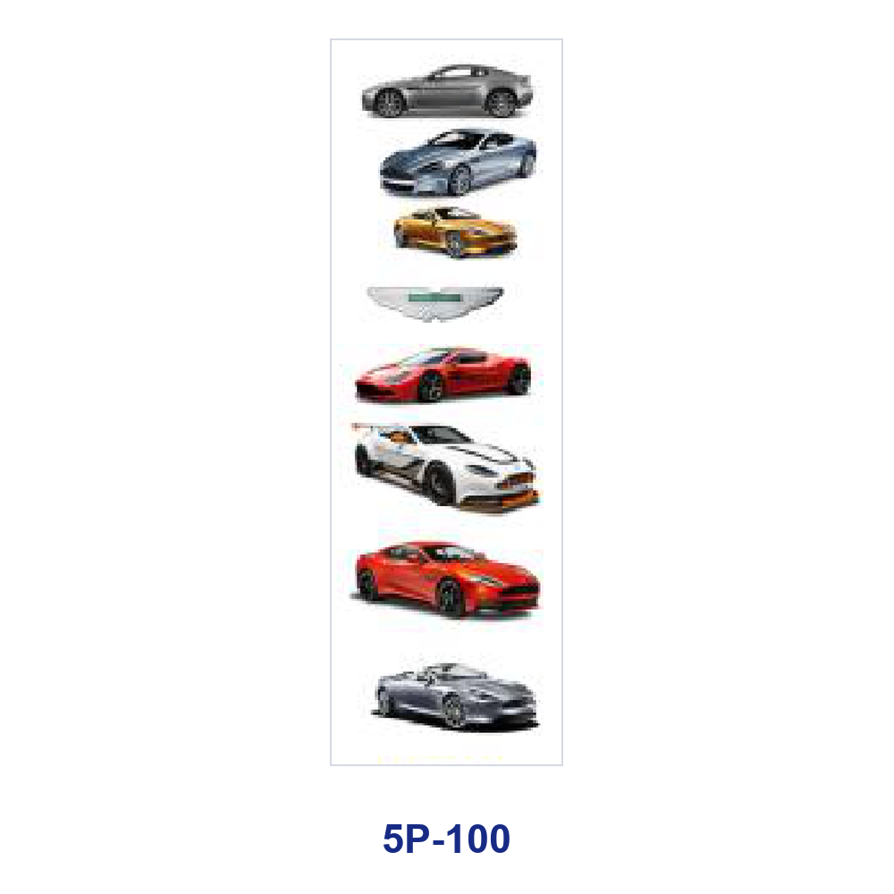 Wholesale 2/ 8/ 16pcs Cool Sports Racing Car Super Vehicle Speed Theme Print Pen and Bookmark Stickers UV DTF Wraps OLY Exclusive