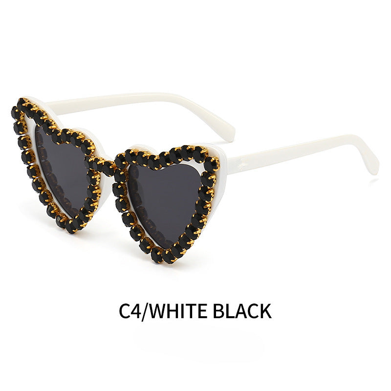 Wholesale Personalized Love Diamond PC Sunglasses