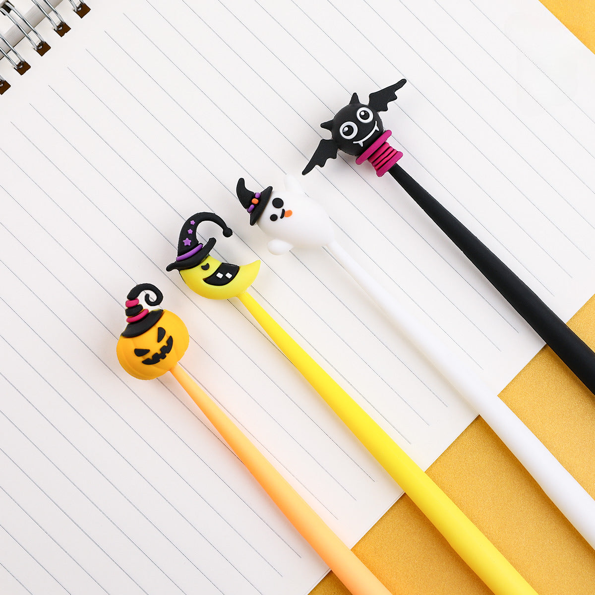 Wholesale Random Black Plastic Gel Pen Halloween Styling Pen
