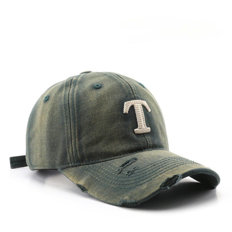 卸売ヴィンテージレターコットンベースボールキャップ