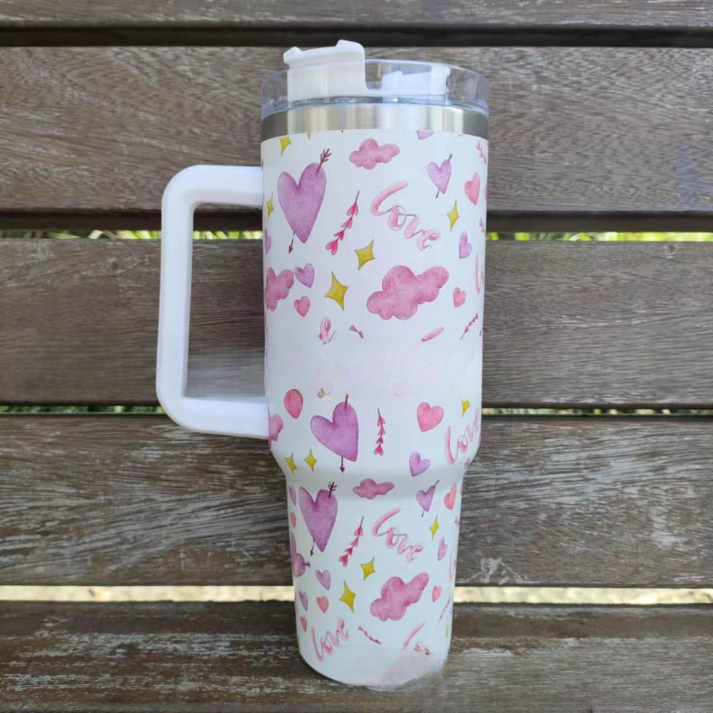Wholesale Tumbler Double-layer Stainless Steel Valentine's Day Insulated Cup Ice Bullies Cup