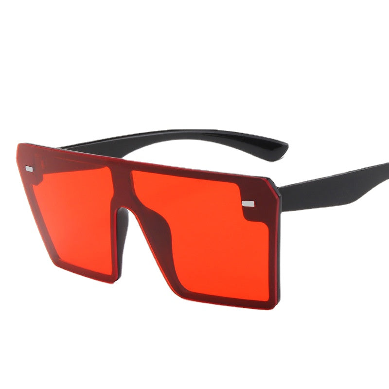 Wholesale PC Rice Nail Square Frame Conjoined Piece Sunglasses