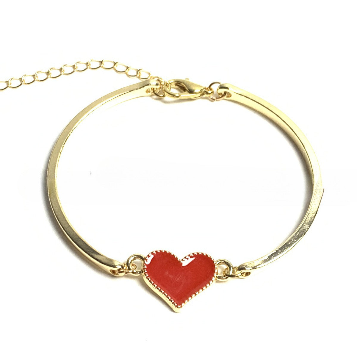 Wholesale Vintage Peach Heart Fashion Red Heart Bracelet