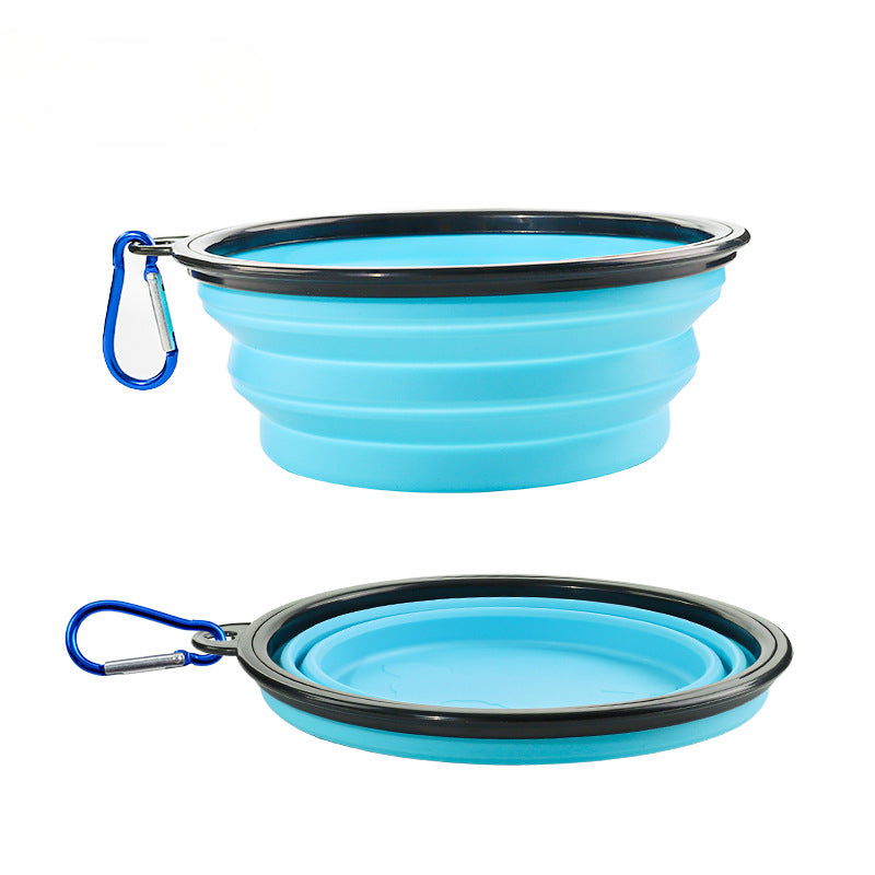 Wholesale Portable Silicone Foldable Water Bowl for Drinking Out