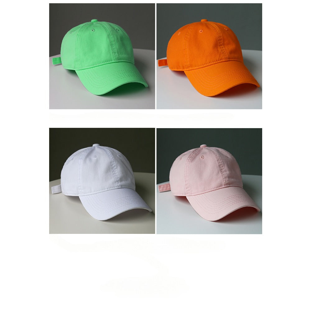 Wholesale Fashion Solid Color Washed Cotton Baseball Cap