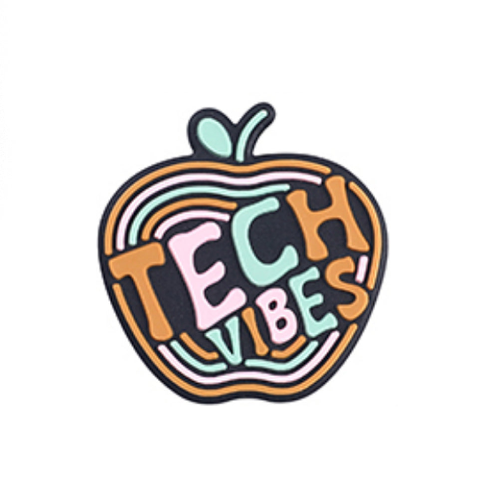 Wholesale 20pcs Cartoon Technology Series Letter Silicone Beads