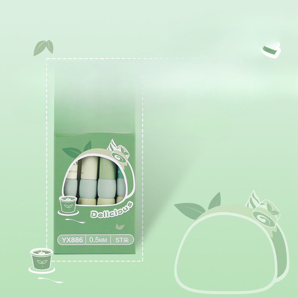 Wholesale 4pcs Quick-drying Rainbow Sponge Sheath Press Pen