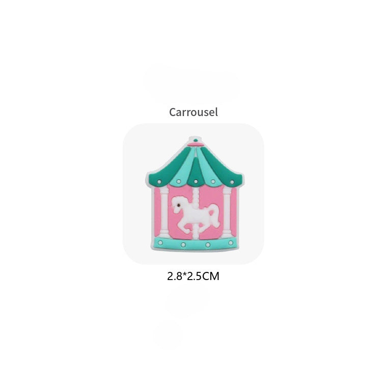 Wholesale 50PCS Cartoon Suit Silicone Beads