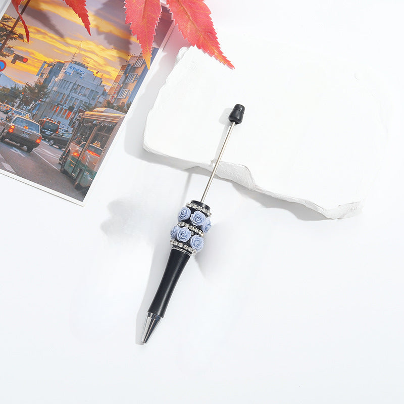 Wholesale Beadable Pens Heavy Duty Rose Diamond Beaded Pens