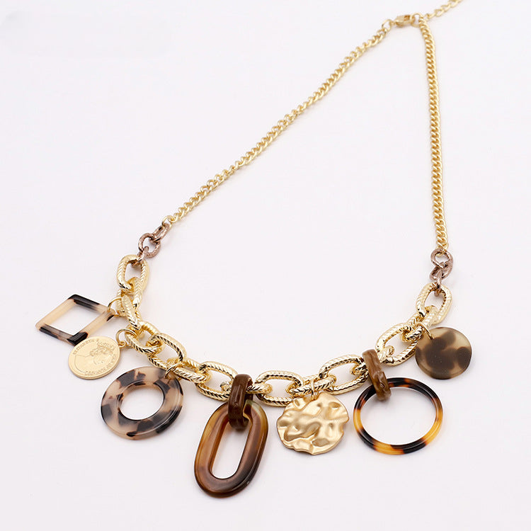 Wholesale Resin Geometric Necklaces