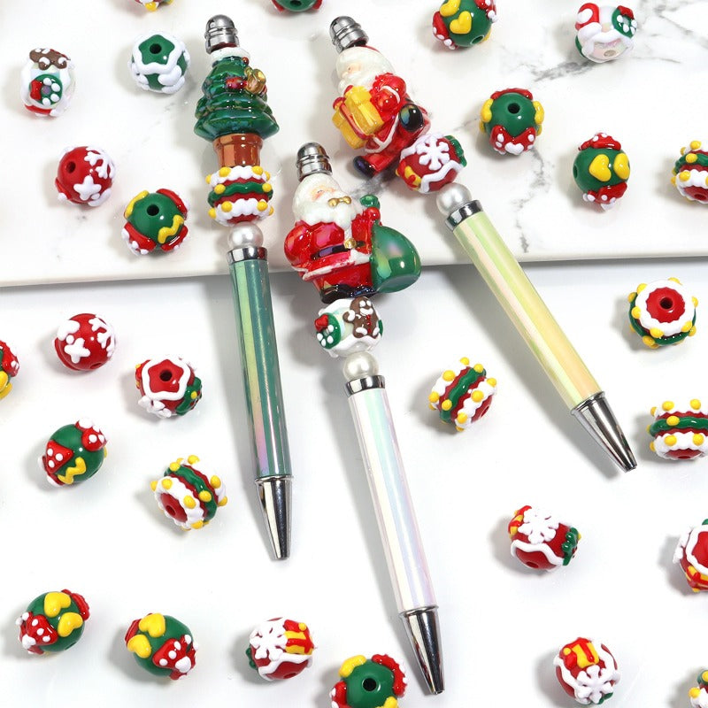 Wholesale 5pcs New Acrylic Christmas Beads