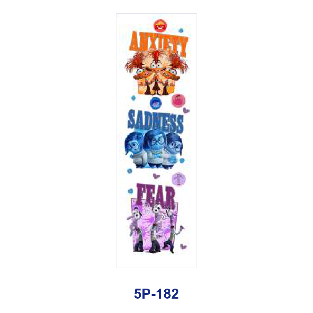 Wholesale 2/ 8/ 16pcs Cute Whimsy Colorful Cartoon Element Print Pen and Bookmark Stickers UV DTF Wraps OLY Exclusive