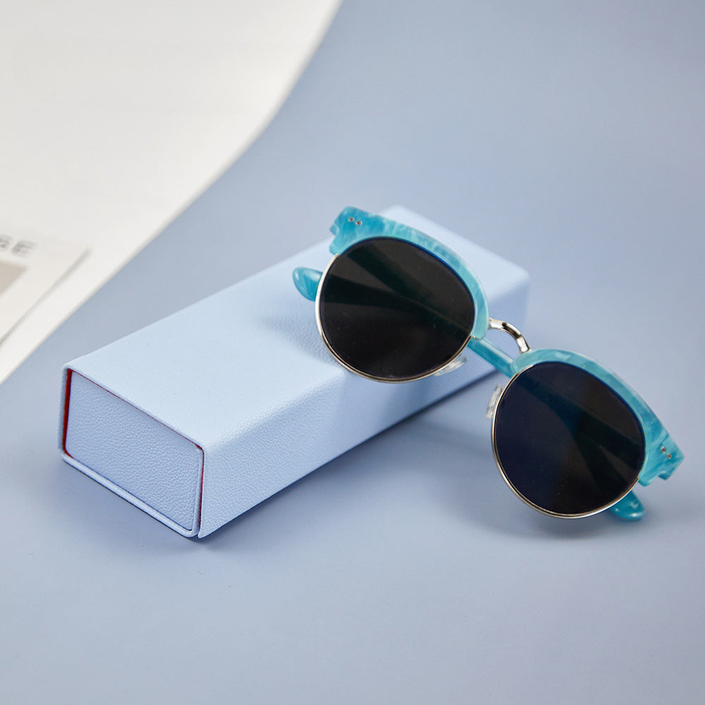 Wholesale Square Folding Leather Eyewear Cases