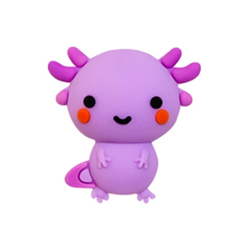 Wholesale 10pcs 3D Cartoon Blue Dragon Silicone Beads