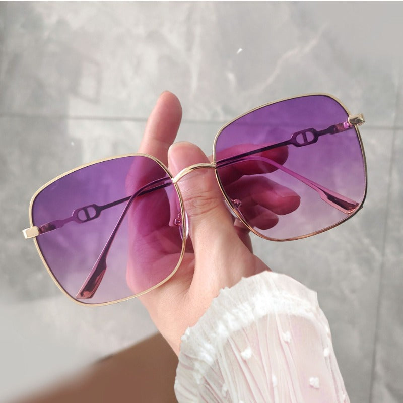 Wholesale Brown Sunglasses Personality Retro Sunscreen Glasses