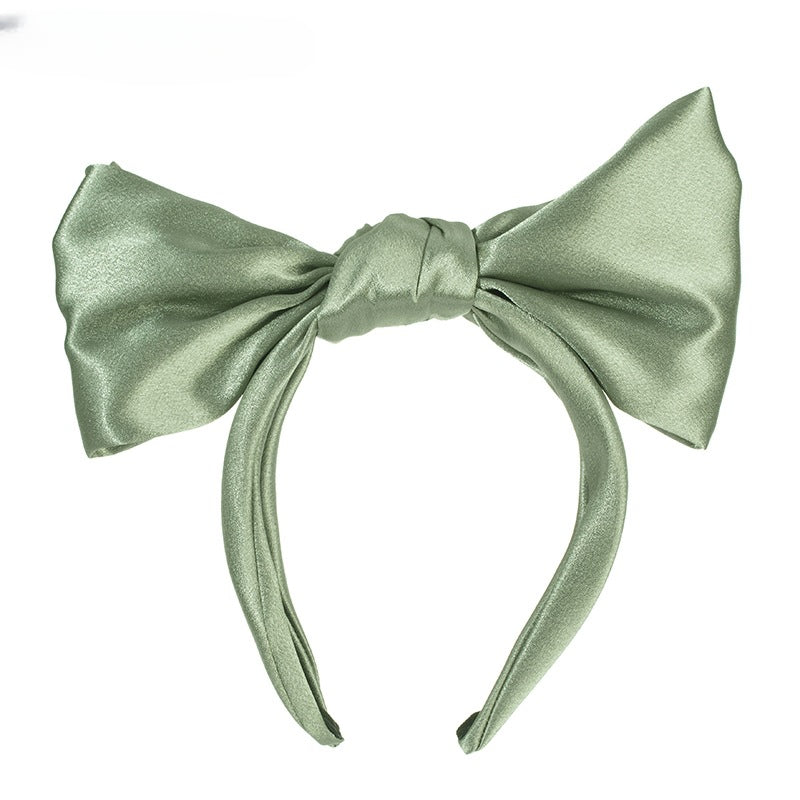 Wholesale Fabric Solid Color Oversized Bow Three-dimensional Headband