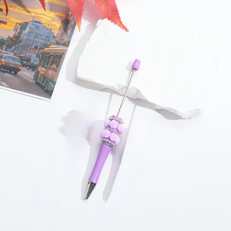 Wholesale Beadable Pens Heavy Duty Rose Diamond Beaded Pens
