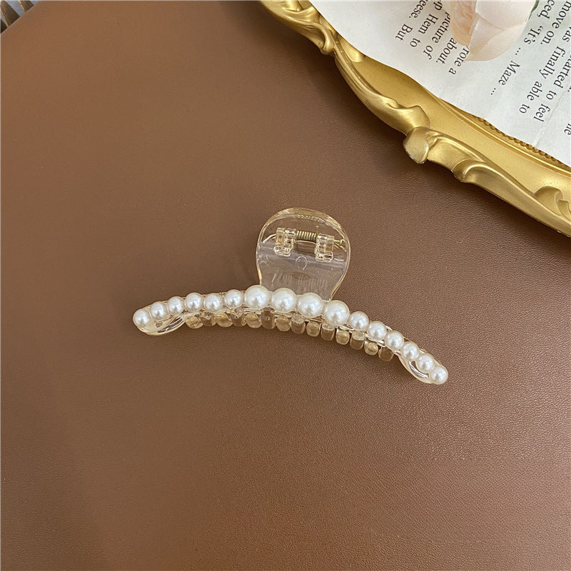 Wholesale Large Pearl Plastic Grab Clips
