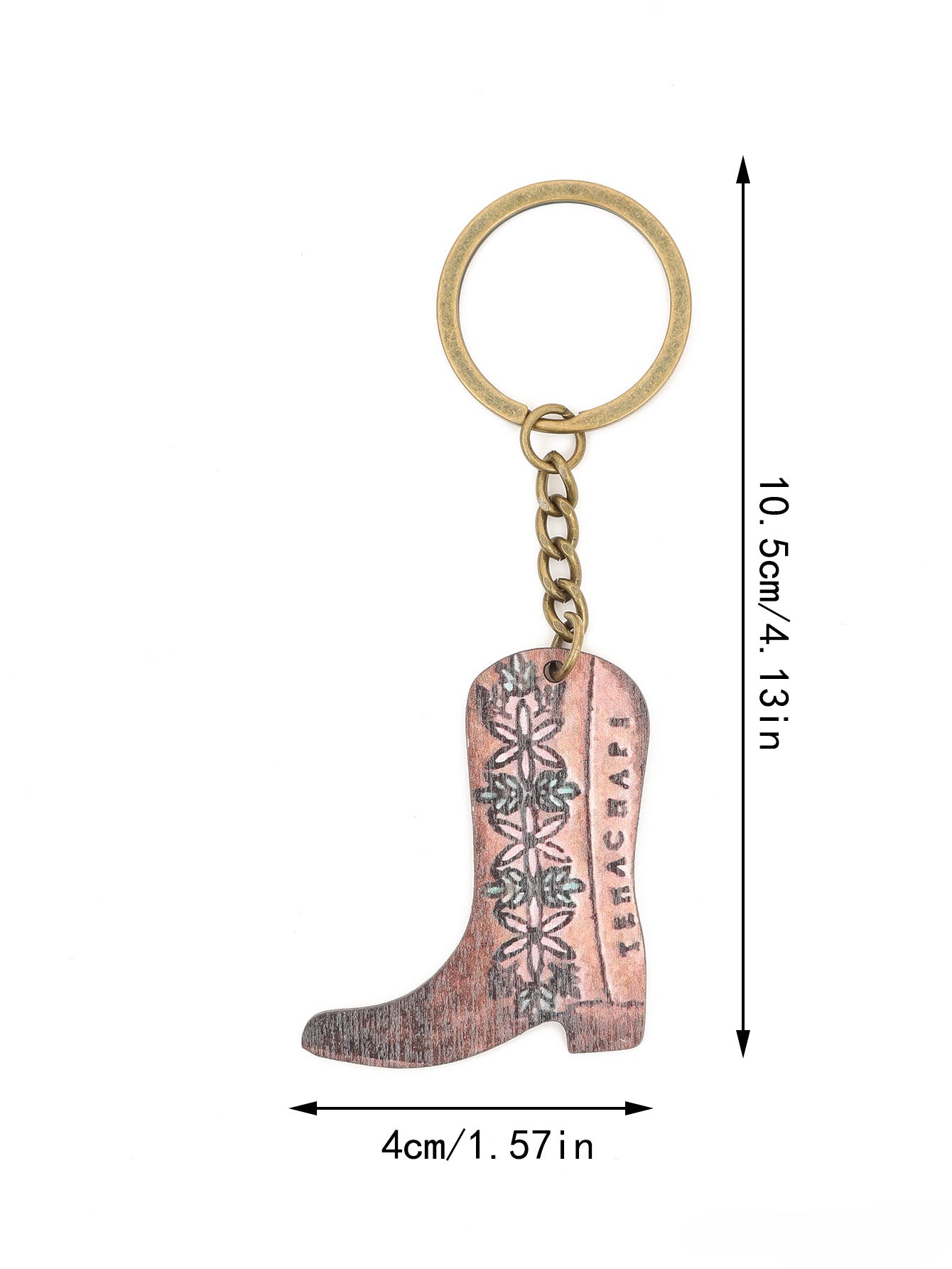 Wholesale of Zinc Alloy Keychains for Western Style Boots