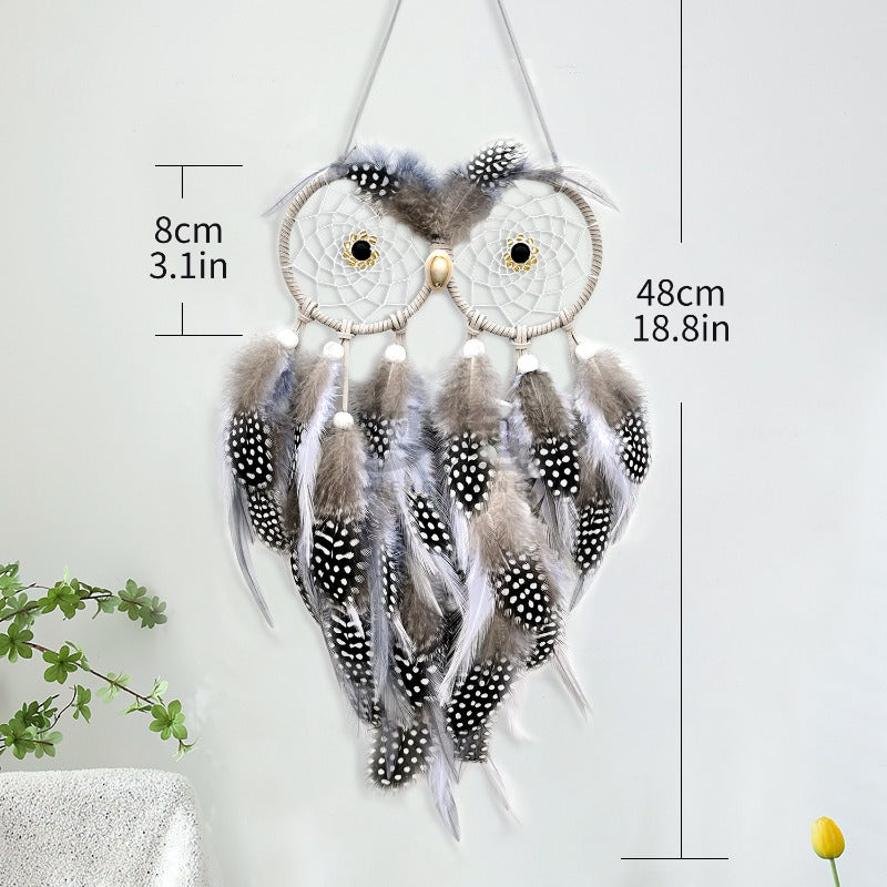 Wholesale Wisdom Bird Owl Dream Catcher Decoration