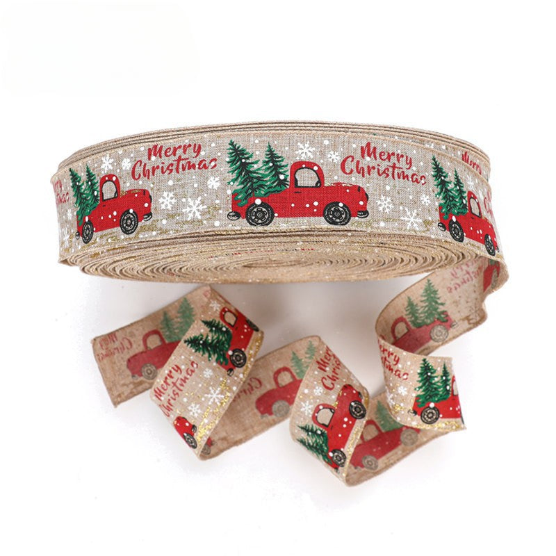 Wholesale Christmas Imitation Hemp Woven Ribbons, Automotive Ribbons, and Ribbons