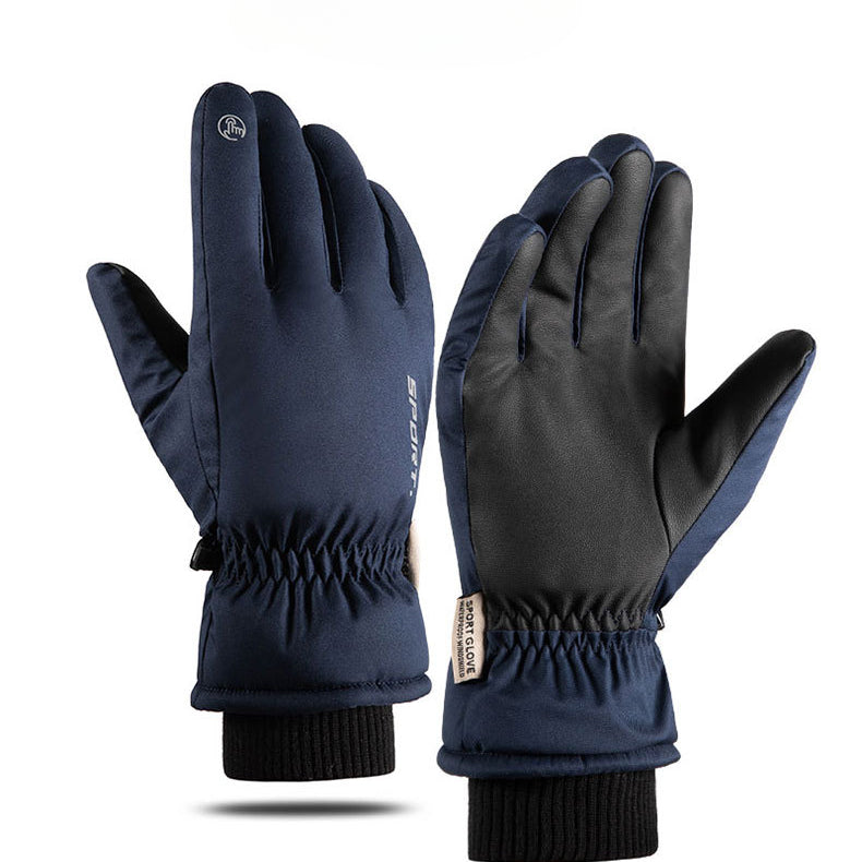 Wholesale Autumn and Winter Plush and Thick Skiing Acrylic Gloves