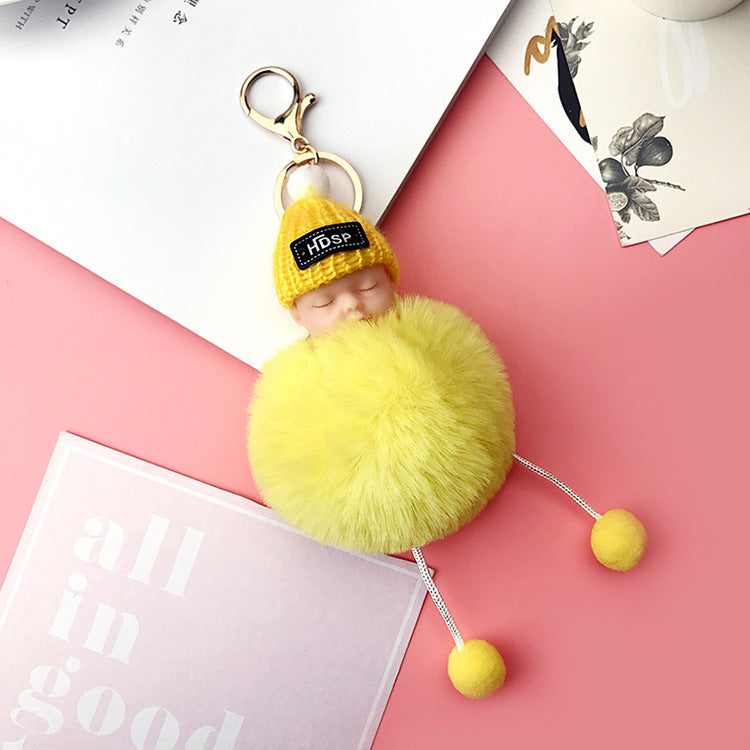 Caricatura al por mayor duermiendo sueño muñeca llaves de peluche