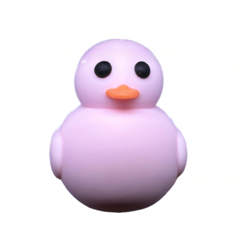 Wholesale 10pcs Cartoon 3D Cute chick duckling Silicone Beads