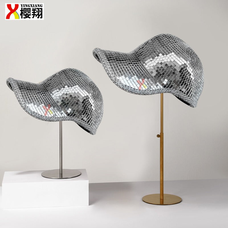 Wholesale Mirrored Disco Ball Mirrored Party Baseball Cap