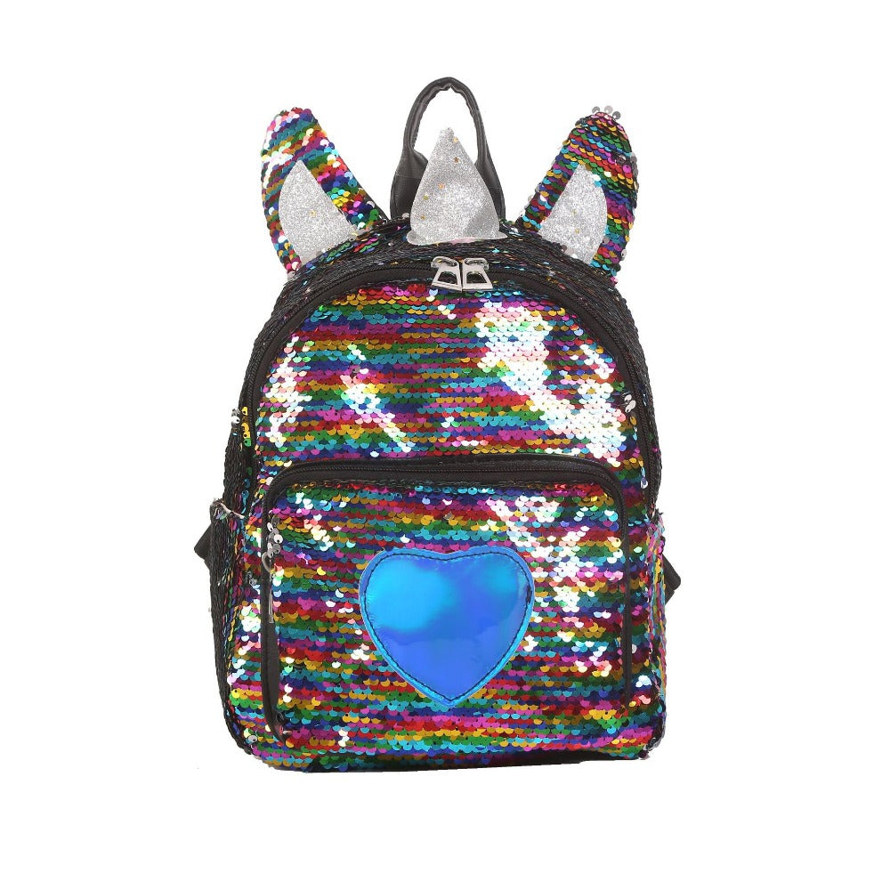 Wholesale Cartoon Cute Unicorn Sequin Student Backpack