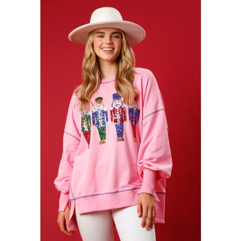 Wholesale Christmas Sweet Glitter Thickened Versatile Women Clothes