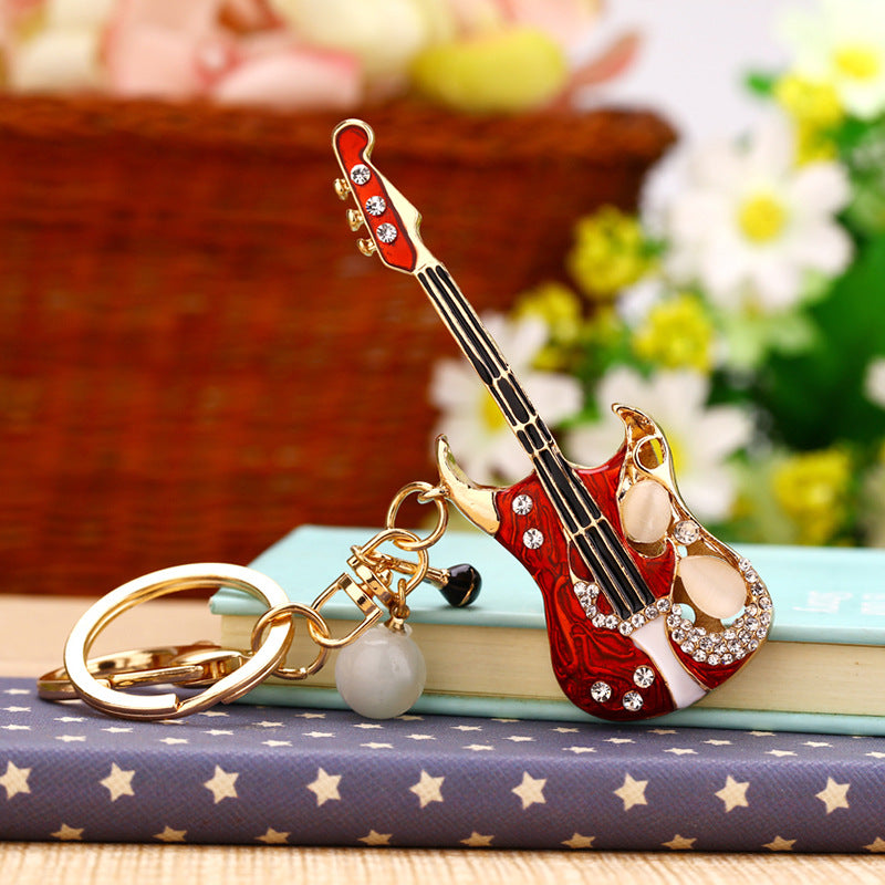 Wholesale Chic Swan Rhinestone Car Keychain Bag Charm Metal Key Ring For Women Wedding Gift Accessory