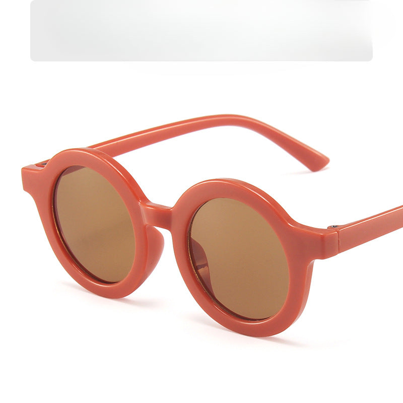 Wholesale Children's Colored Small Round Frame PC Sunglasses