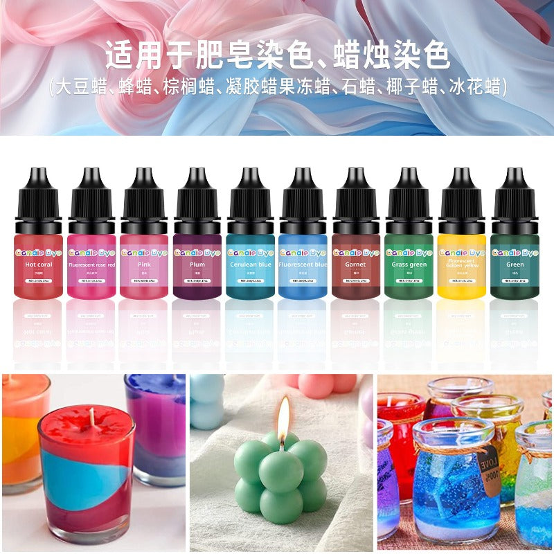 Wholesale 36 Color 5ML Highly Concentrated Color DIY Handmade Soap Aromatherapy Candle Pinching Music Dyeing Essence