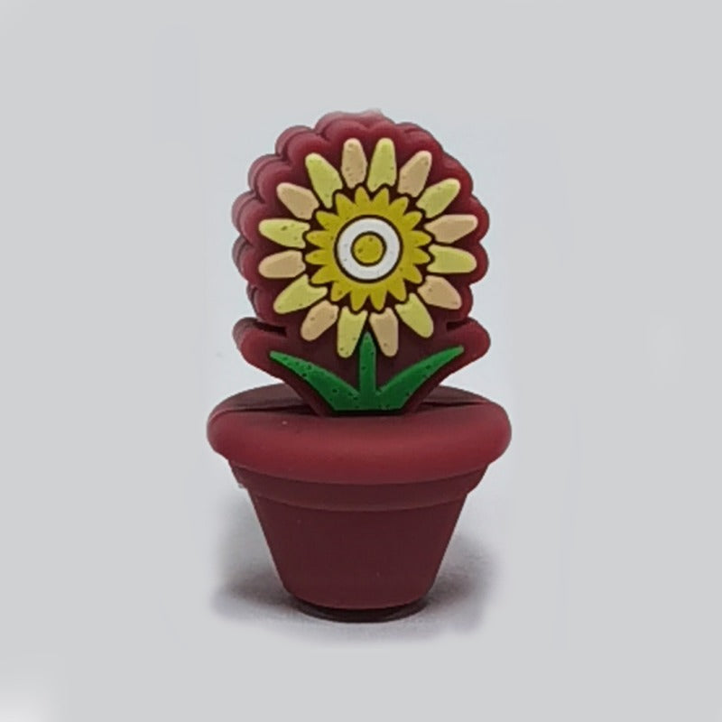 Wholesale 10PCS Creative Colorful Cartoon Image Flat Three-dimensional Rubber Beads