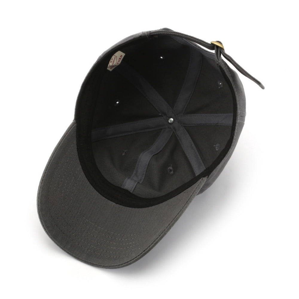 Wholesale Solid Color Light Plate Washed Retro Outdoor Sun Protection Baseball Cap