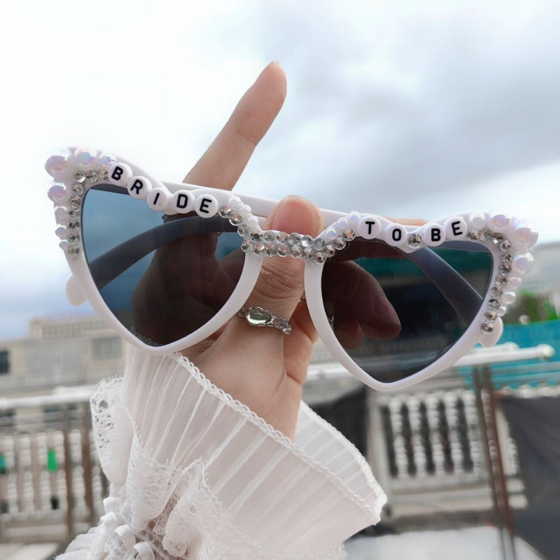 Wholesale Bride Wedding Love Luxury Summer Sunscreen Party Sunglasses
