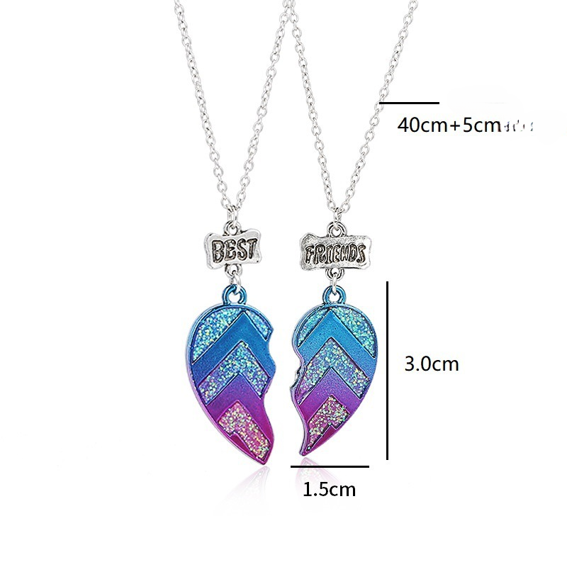 Wholesale best friends Heart Necklaces set