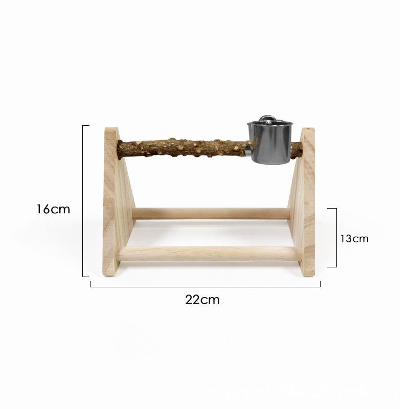 Wholesale Parrot Desktop Training Stand Solid Wood Stand