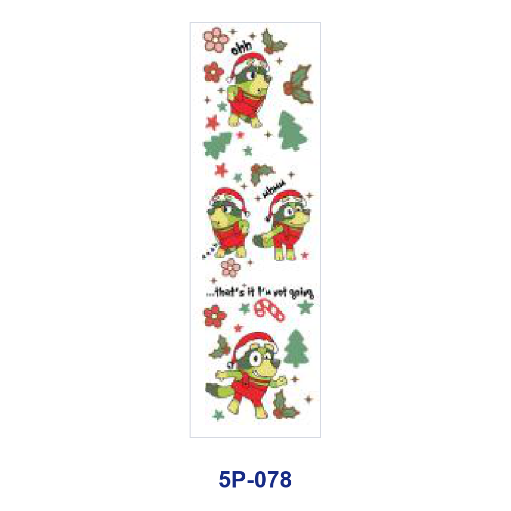 Wholesale 2/ 8/ 16pcs Christmas Party Gift Candy Cane Snowflake Playful Holiday Slogan Print Pen and Bookmark Stickers UV DTF Wraps OLY Exclusive