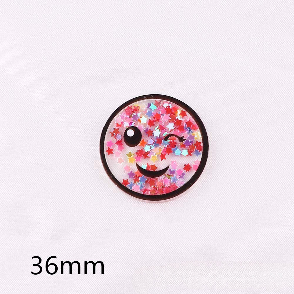 Wholesale 10PCS FlatBack Medical Clothes Quicksand Acrylic Bag Pin Patch DIY Accessories