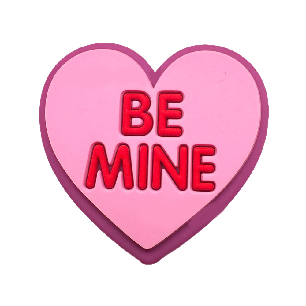 Wholesale 10pcs Creative Pink Love Heart with Red Letters Beads