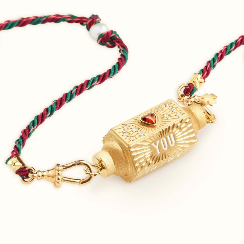 Wholesale Valentine's Day Colorful Tarot Necklace Design Star Eyes Gold Plated Color-preserving Necklace