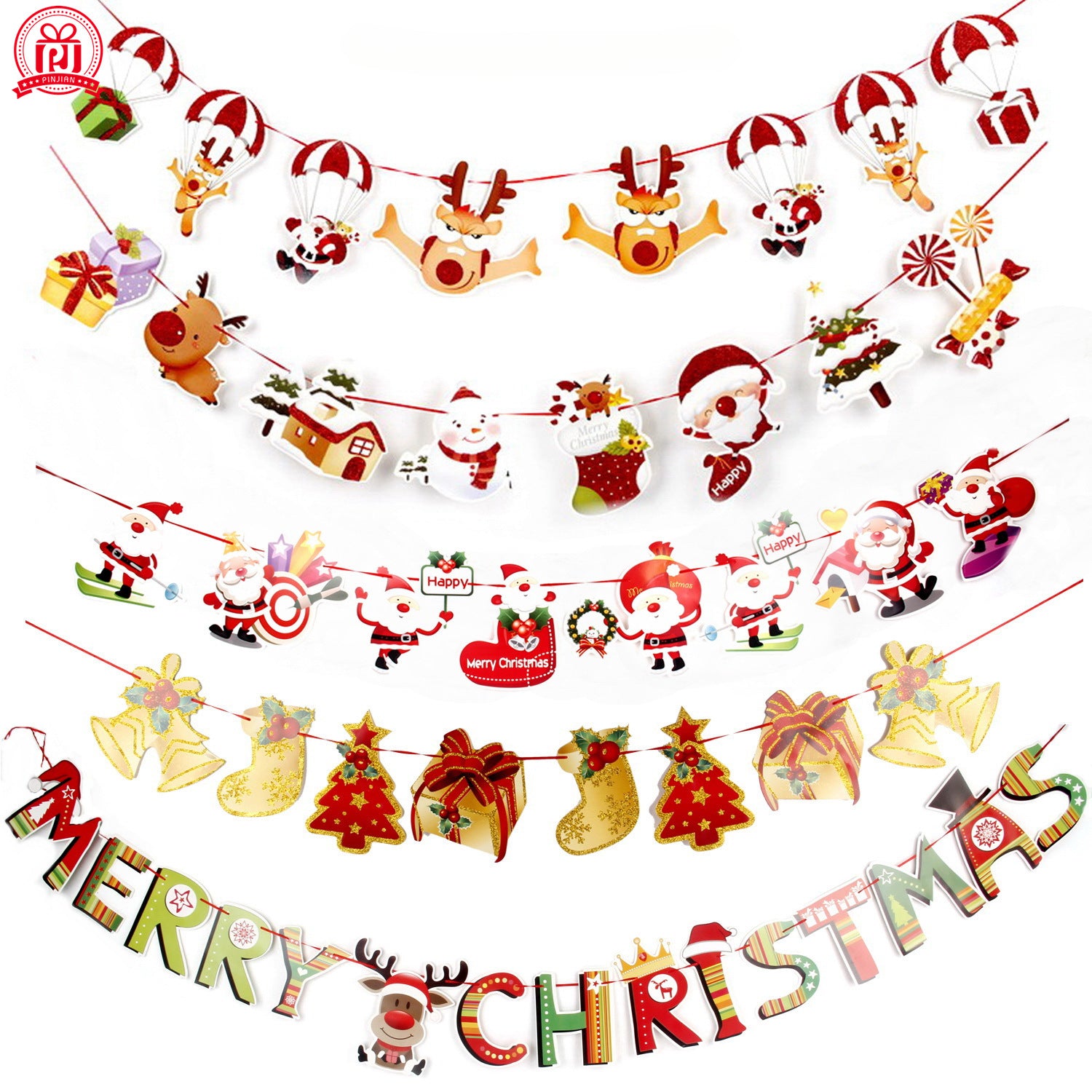 Wholesale Christmas Decoration Products Cartoon Flags